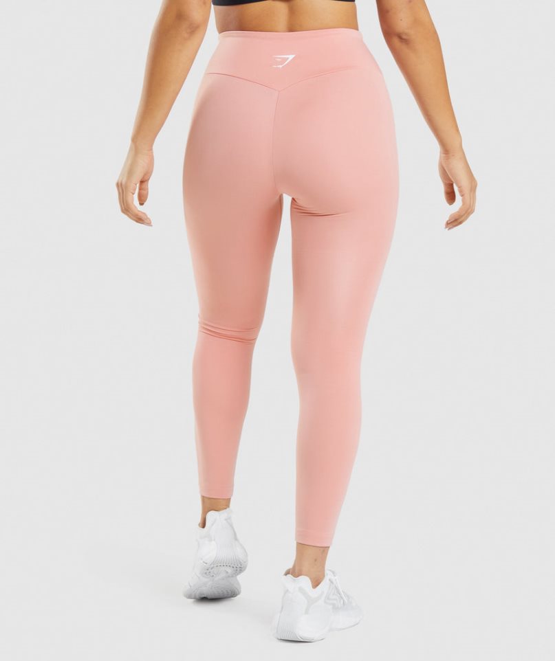 Women's Gymshark Training Leggings Pink | CA N3150A